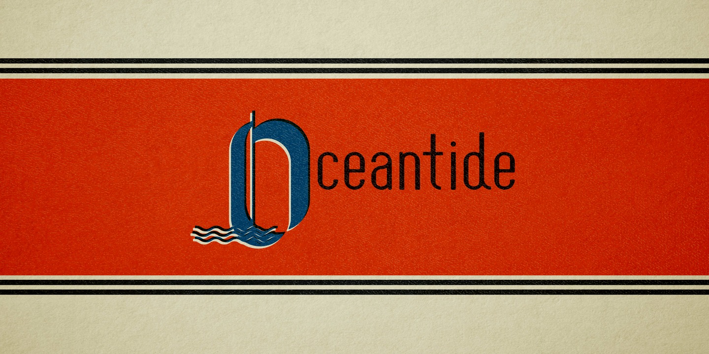 Oceantide Display Regular Font preview